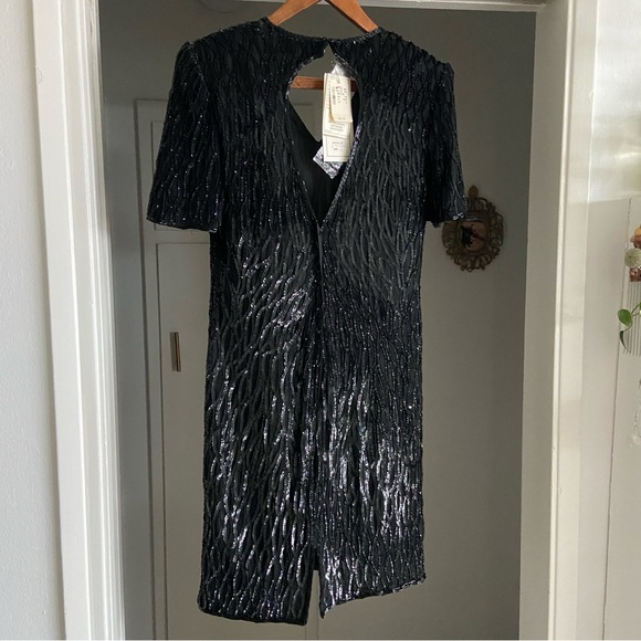 B2 & US by Mark & John Silk Sequins Cocktail Dress - Picture 2 of 14